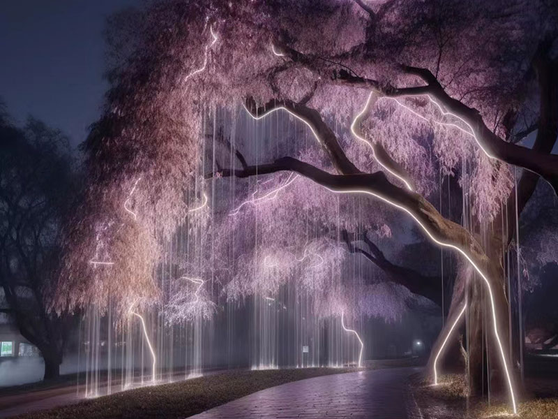 水簾光纖樹(shù)